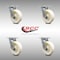 Service Caster 6 Inch Stainless Steel Nylon Wheel Swivel Caster Set with Roller Bearings SCC SCC-SS30S620-NYR-4 - alternate 3